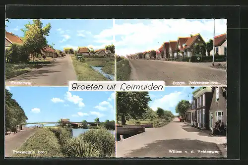 AK Leimuiden, Oosterweg, Provinciale brug, Willem v. d. Veldenweg & Burgm. Bakhuizenlaan