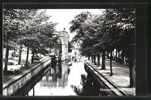 AK Nieuwpoort, Buitenhaven, Strasse am Kanal