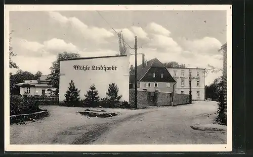 AK Mühle Lindhardt, Blick auf die Gaststätte Mühle Lindhardt