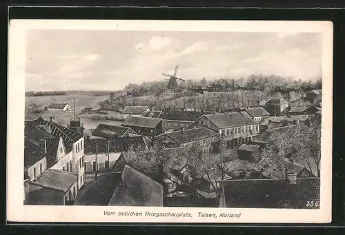AK Talsen, Panorama mit Windmühle