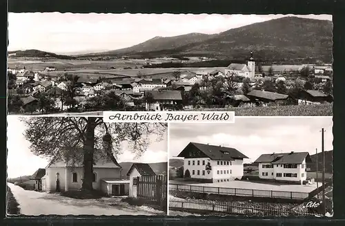 AK Arnbruck, Kirche, Ortsansicht mit Kirche