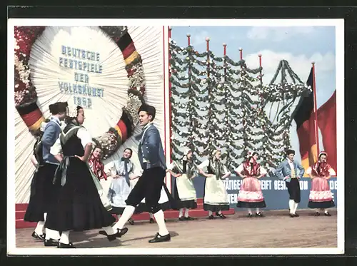 AK Berlin, Festspiele der Volkskunst 1953, Staatliches Volkskunst-Ensemble der DDR, Oldenburger Volkstanz