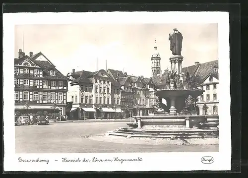 AK Braunschweig, Heinrich der Löwe am Hagenmarkt