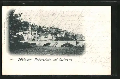 AK Tübingen, Neckarbrücke & Oesterberg