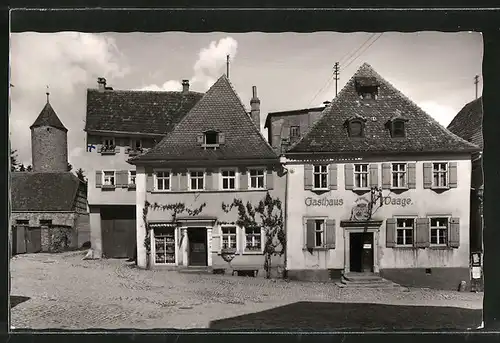 AK Uffenheim, Gasthaus Daage am oberen Marktplatz