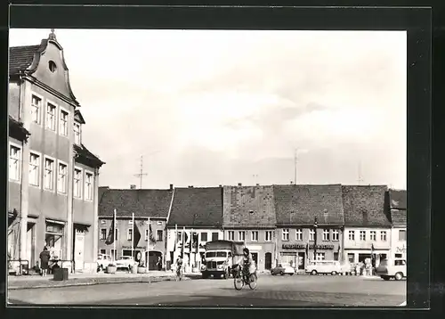 AK Herzberg, Ortsansicht mit Karl-Marx-Strasse