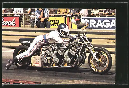 AK Sprintmotoren, Dragsters, Russ Collins auf Honda-Motorrad