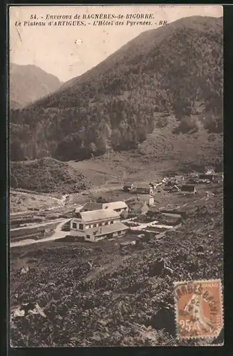 AK Bagneres-de-Bigorre, Le Plateau d'Artigues, L'Hôtel des Pyrenees