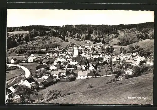 AK Breitenbrunn, Ortspanorama vom Berg aus gesehen