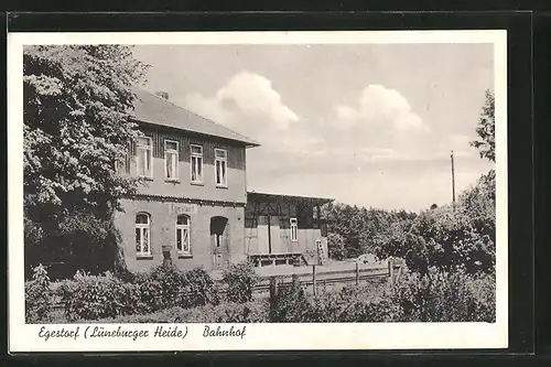 AK Egestorf, Blick zum Bahnhof