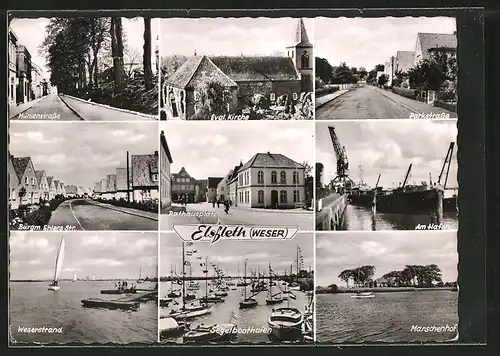 AK Elsfleth, Mühlenstrasse, Parkstrasse, Am Hafen, Segelboothafen