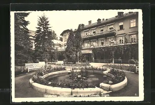 AK Eichwald, Blick auf das Sanatorium Theresienbad