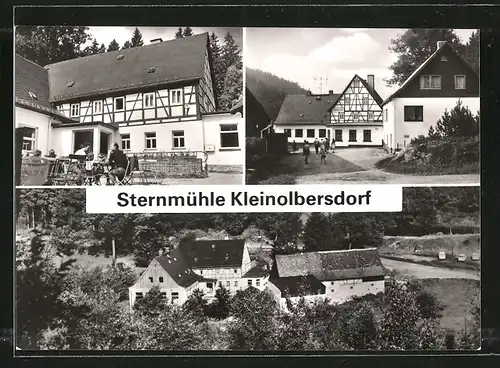 AK Kleinolbersdorf-Altenhain, Gaststätte Sternmühle, versch. Ansichten