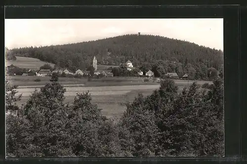 AK Schönberg, Ortsansicht aus der Ferne