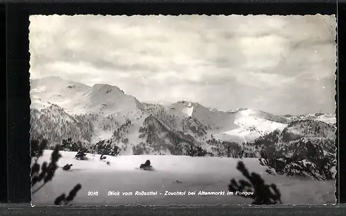 AK mit Hüttenstempel Schihütte Zauchenseehaus