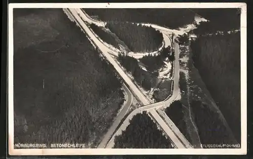 AK Nürburgring, Betonschleife, Fliegeraufnahme