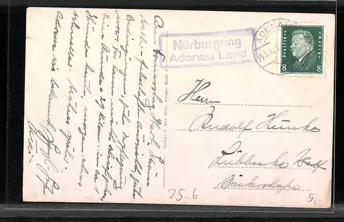 AK Nürburgring, Betonschleife, Fliegeraufnahme