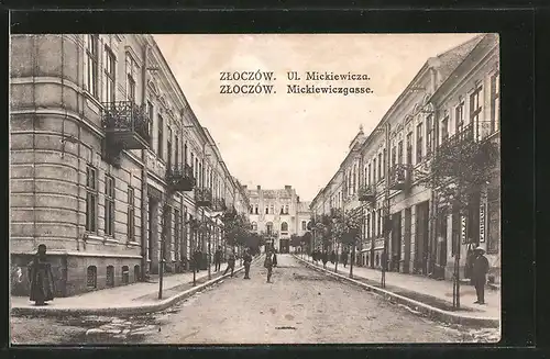 AK Zloczów, Mickiewiczgasse, Ul. Mickiewicza