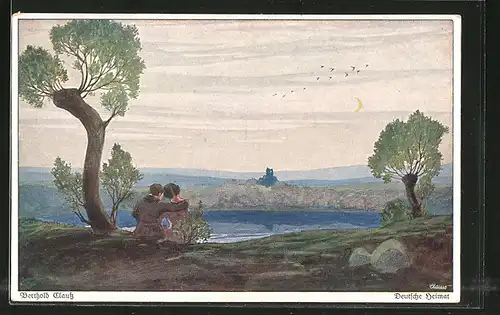 Künstler-AK Wohlgemuth & Lissner, Primus-Postkarte No. 3103, "Deutsche Heimat"