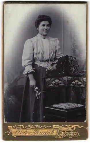 Fotografie Atelier Heinrich, Torgau, Portrait bürgerliche junge Dame