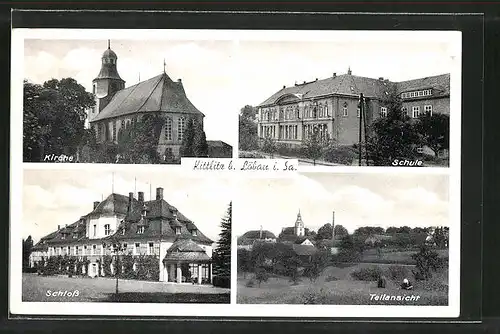 AK Kittlitz, Schule, Schloss, Kirche