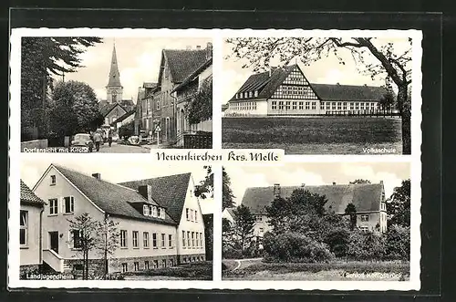 AK Neuenkirchen, Volksschule, Landjugendheim, Schloss Königsbrück