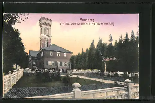 AK Annaberg, Berg-Restaurant auf dem Pöhlberg