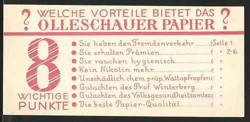Vertreterkarte Olleschauer Papier, welche Vorteile bietet das Papier