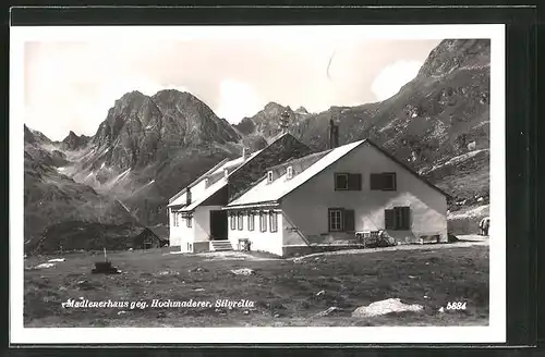 AK Madlenerhaus, Berghütte gegen den Hochmaderer