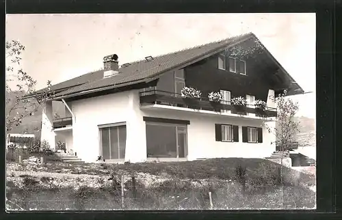 AK Fischen, Blcik zum Gasthaus Christina