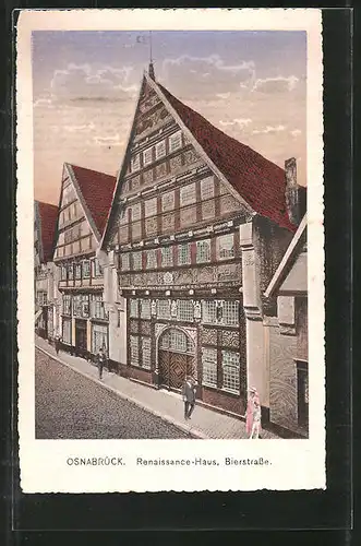 AK Osnabrück, Renaissance-Haus in der Bierstrasse