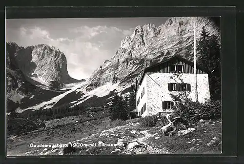 AK Gaudeamushütte mit Ellmauertor