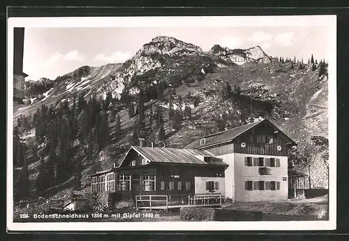 AK Bodenschneidhaus mit Gipfel