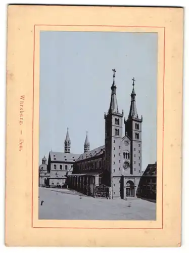 Fotografie unbekannter Fotograf, Ansicht Würzburg, Dom