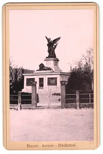 Fotografie Fotograf unbekannt, Ansicht Wörth, Bayerisches Armee-Denkmal