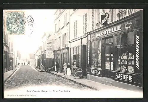 AK Brie-Comte-Robert, Rue Gambetta