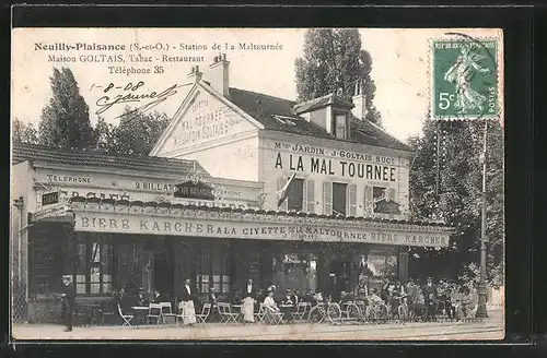 AK Neuilly-Plaisance, Station de la Maltournée, Maison Goltais, Tabac-Restaurant