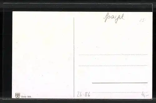 Künstler-AK M. Billing: Stilleben mit Champignons und Spargel