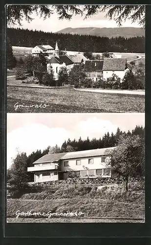 AK Grünwald, Totale und Gasthaus Grünwald