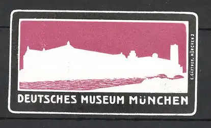 Präge-Reklamemarke München, Deutsches Museum, Farben der Reichsfahne