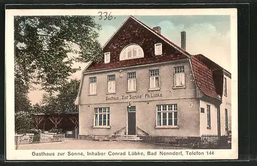AK Bad Nenndorf, Gasthaus zur Sonne