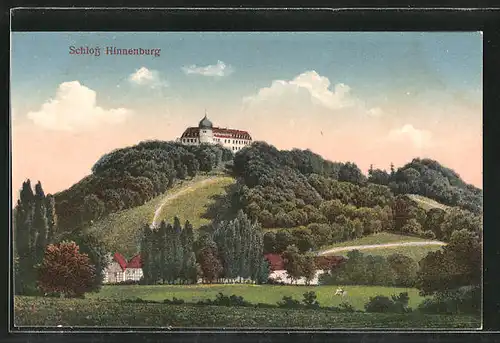AK Brakel, Teilansicht mit Schloss Hinnenburg