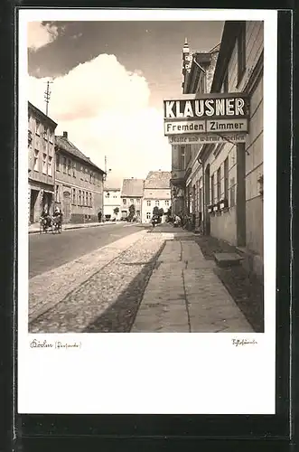 AK Körlin, Blick in die Schlossstrasse