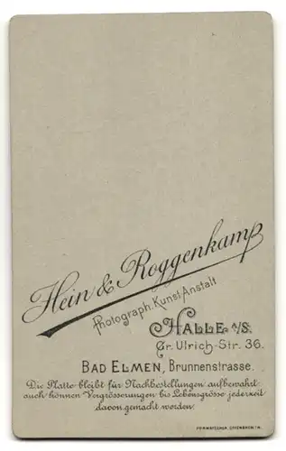 Fotografie Hein & Roggenkamp, Halle a/S, Portrait junger Mann mit Oberlippenbart