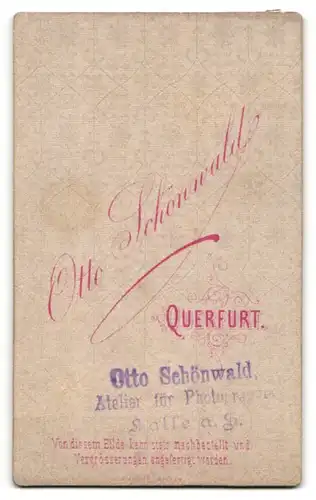 Fotografie Otto Schönwald, Querfurt, Portrait junger Mann mit zurückgekämmtem Haar