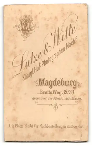 Fotografie Lutze & Witte, Magdeburg, Portrait bürgerliches Paar