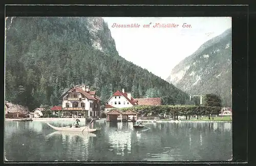 AK Gosaumühle, Gasthaus Gosaumühle am Hallstätter See