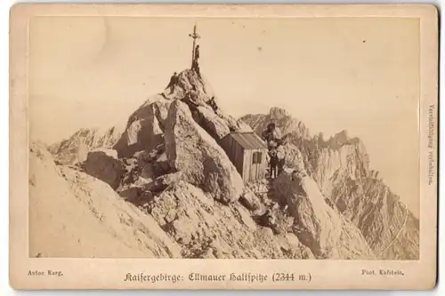 Fotografie Anton Karg, Kuftsein, Ansicht Ellmauer Haltspitze, Kaisergebirge