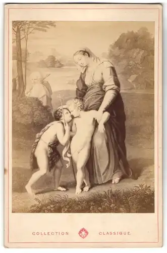 Fotografie Gemälde von Raphael, Gemälde Heilige Frau und Kinder