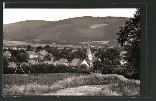 AK Hohenhausen, Blick über die Ortschaft in das Tal der Westerkalle